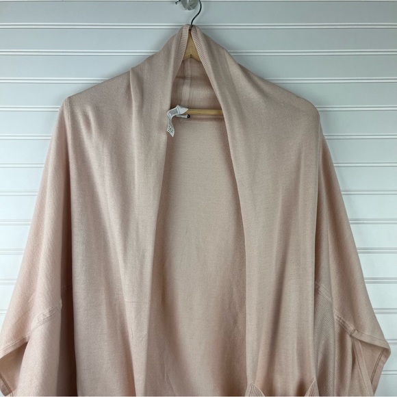 VIMMIA Blush Pink Shavasana Lightweight Shawl Cardigan Sweater XS/ Small - Picture 6 of 9